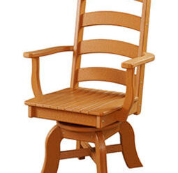 #2153 Swivel Dining Arm Chair 25” W x 24” D x 39” H