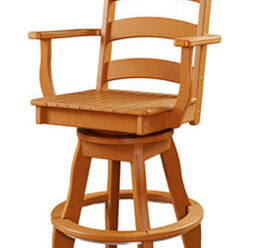 #4103 Swivel Patio Arm Chair 25” W x 25” D x 51” H