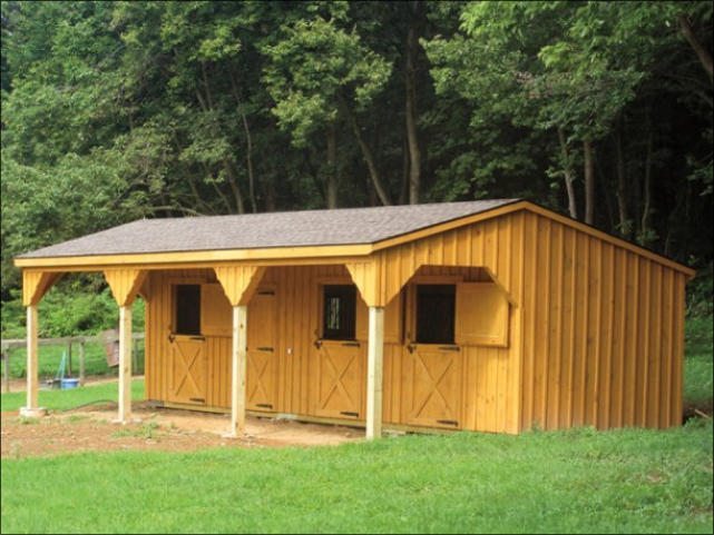 Amish Built Horse Barns For Sale - Prebuilt Or Customizable