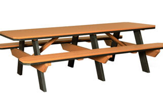 PL-Ta-33x96 3′ x 8′ Table with Benches Attached