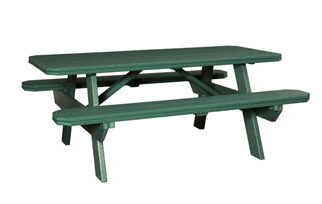 Pl-Ta-33x72 3′ x 6′ Table with Benches Attached