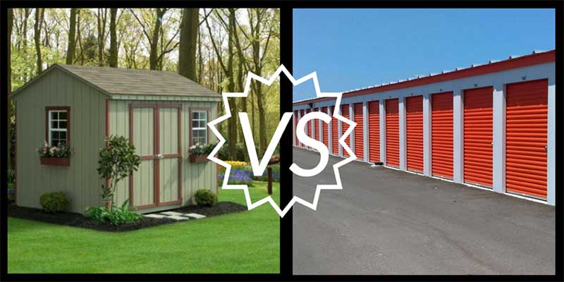 What is the Best Option? Storage Shed vs Storage Unit