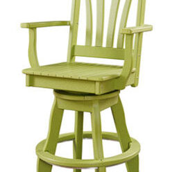 #4603 Swivel Patio Arm Chair 25” W x 25” D x 51” H