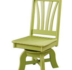 #2650 Swivel Dining Side Chair 19” W x 24” D x 39” H