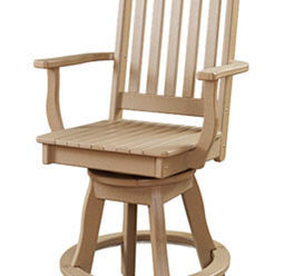 #3303 Swivel Balcony Arm Chair 25” W x 23” D x 46” H
