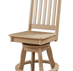 #3300 Swivel Balcony Side Chair 19” W x 23” D x 46” H