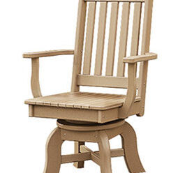 #2353 Swivel Dining Arm Chair 25” W x 24” D x 39” H