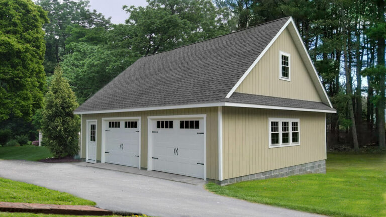 28 x 32 - 2 Car Garage with Pent Roof