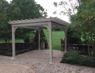 10 x 12 Traditional Clay Vinyl Amish Pergola