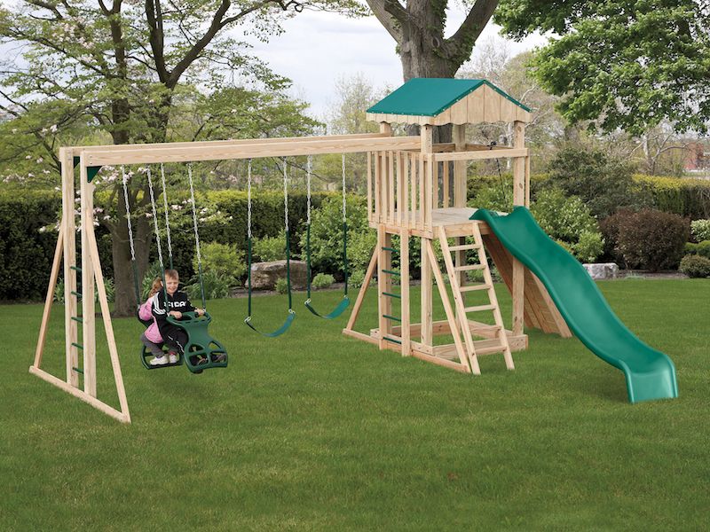 Vinyl & Wood Swing Sets Kids Outdoor Entertainment Penn Dutch