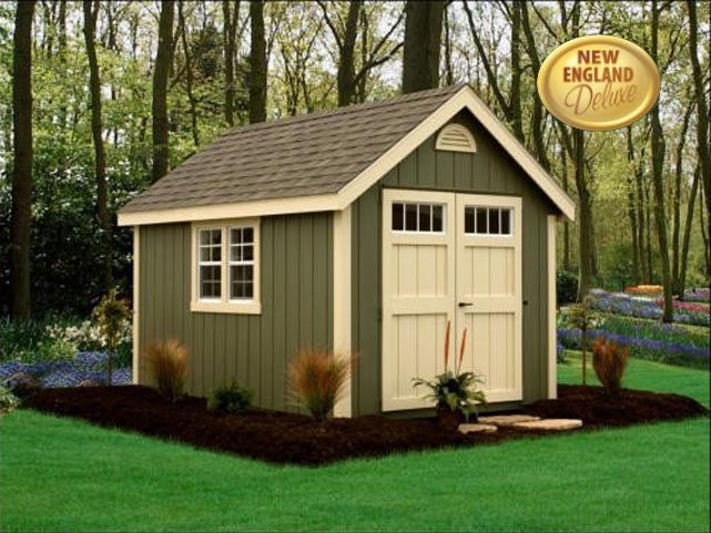 8’ x 12’ Wood Classic New England Style Shed