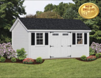 10' x 20' Cape Style Vinyl Shed