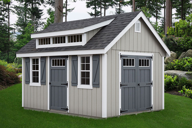 10' x 14' Elite Wooden A-frame Shed