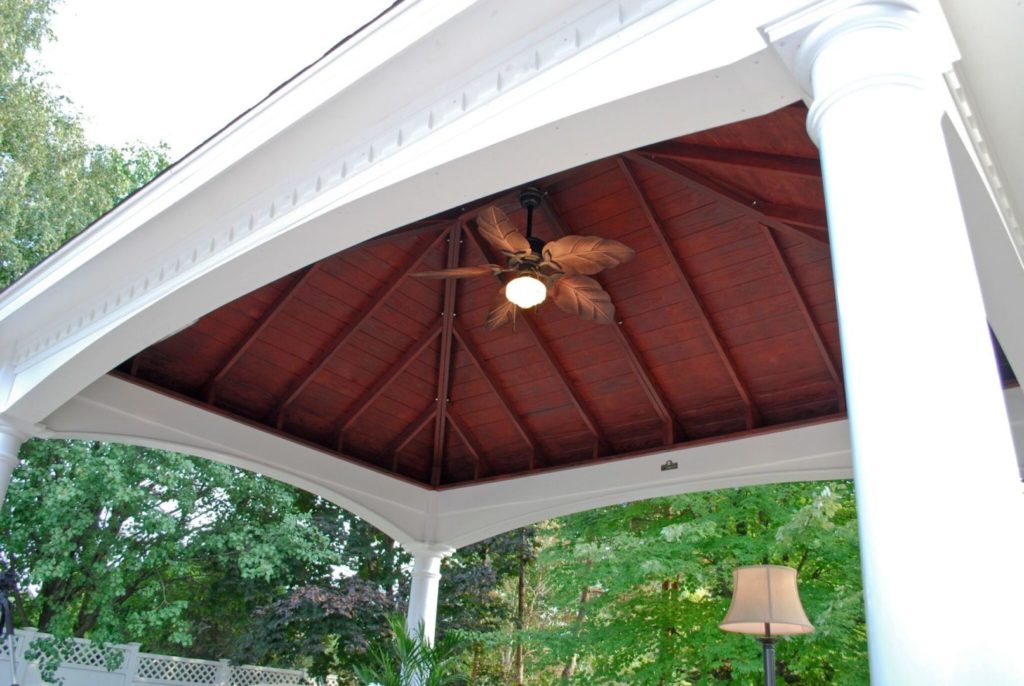 16’ x 16’ Hampton Pavilion Ceiling Shown With White Vinyl