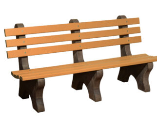 PA-Be - 72” Poly Park Bench-Espresso