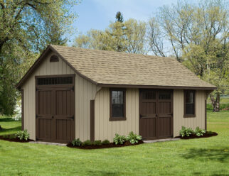 photo of a 12' x 22', Buckskin T-111 Elite Cape style shed