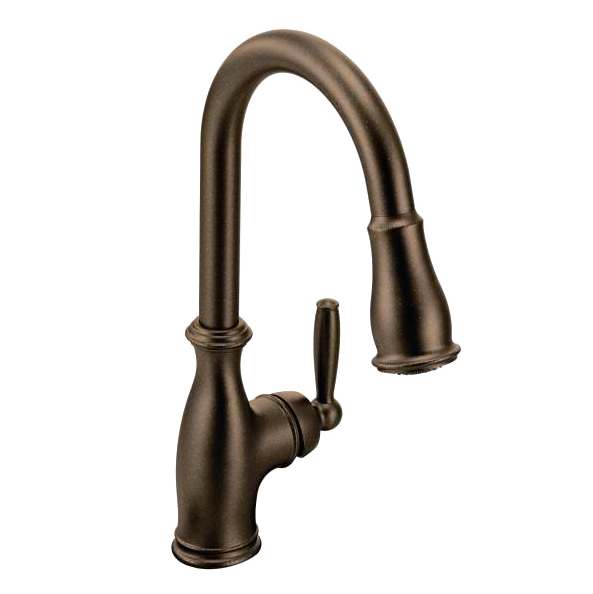Oil Rubbed Bronze Kitchen Faucet with Pull Down Sprayer