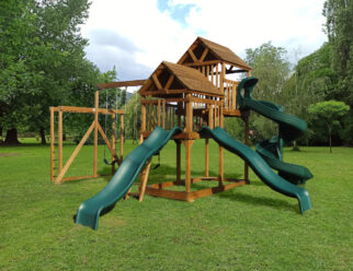 Olympus Space Saver Wood Playset for Sale - Amish Direct Playsets