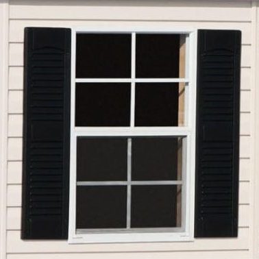 Amish build shed window