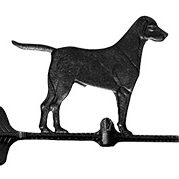 Dog weathervane accent