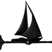 Sailboat weathervane accent