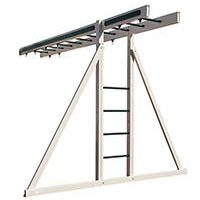 Three position climber beam for playsets