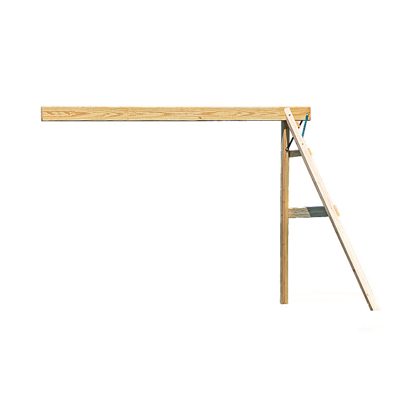 Wooden swing set arm