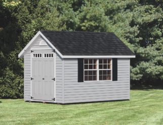 8'x10' Classic Gray w/ White Trim