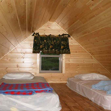 Adirondack loft interior