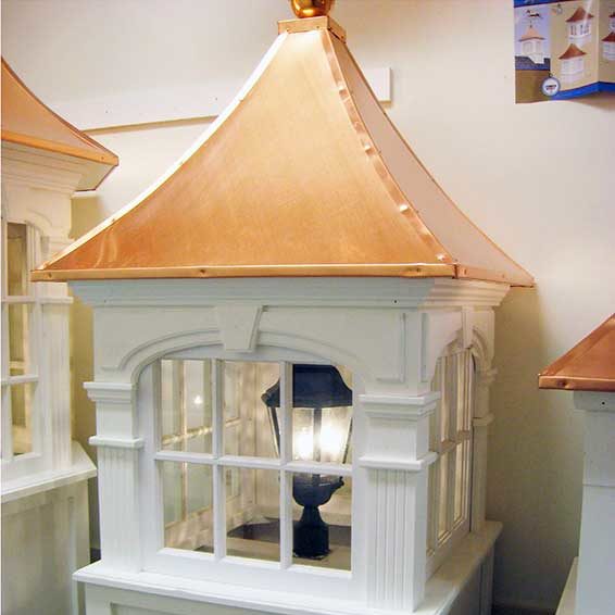 Cupola lantern with light mount