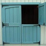 Blue dutch doors
