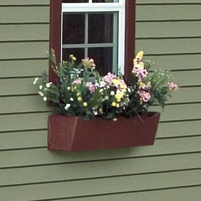 Flower box exterior decoration