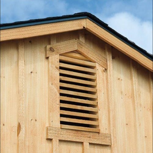 Wood gable vent