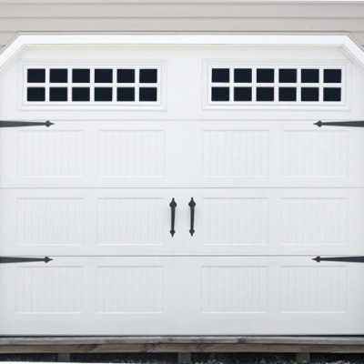 White Heritage garage door