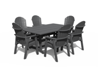 4' x 6' Adirondack 7 Piece Dining Set