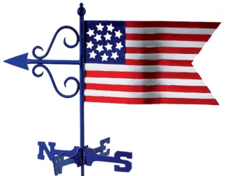 American flag weathervane