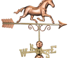 Galloping horse weathervane