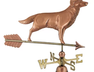 Golden retriever weathervane
