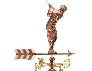 Golfer weathervane