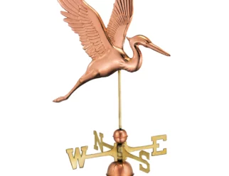 Graceful blue heron weathervane