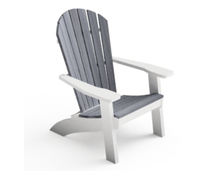 Classic Adirondack gray chair
