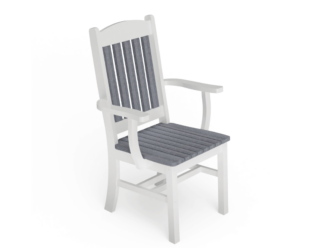 gray sunnyside dining arm chair