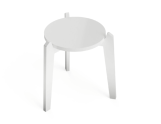 white 3-leg plant stand