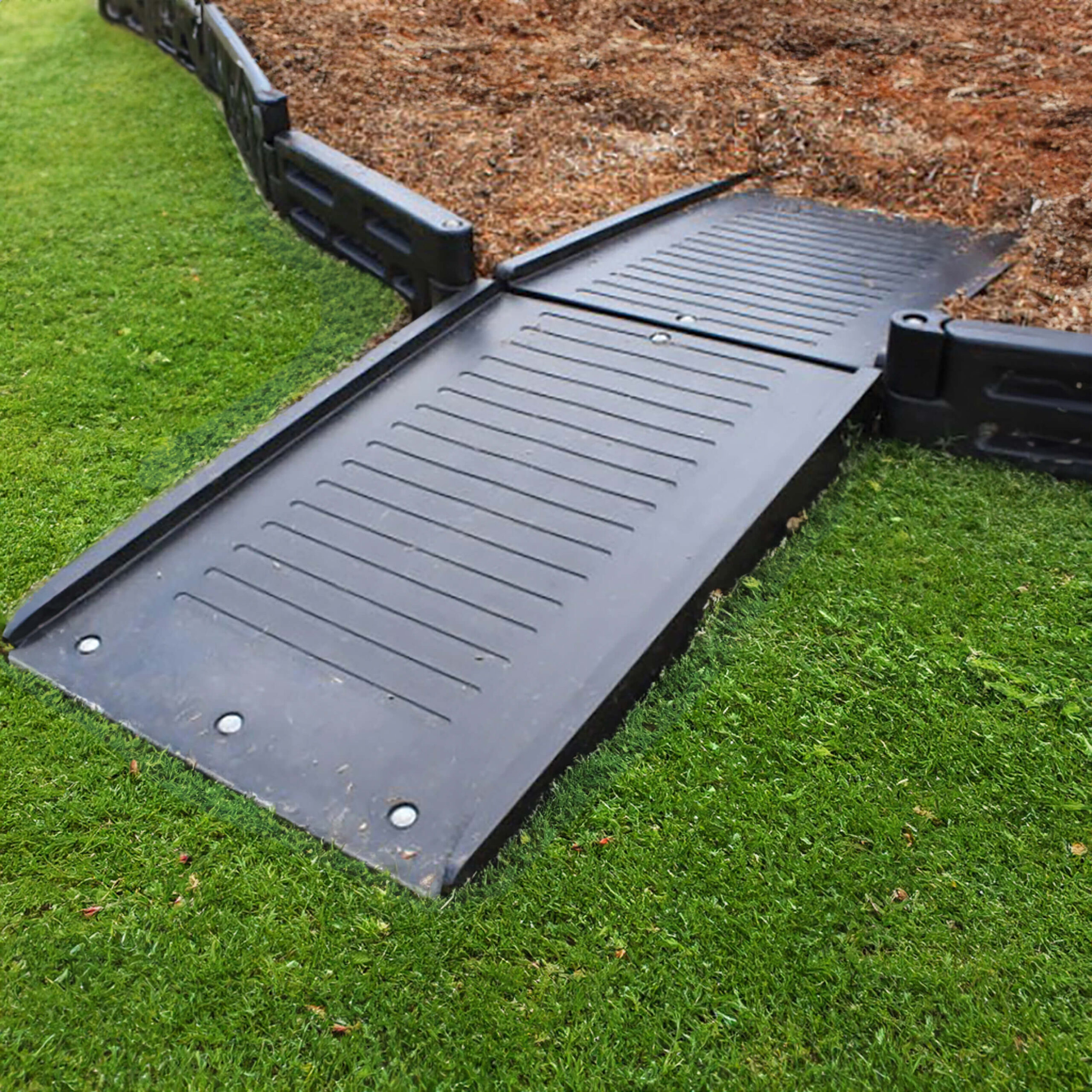 black wheelchair ramp