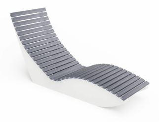 gray aruba chaise lounge