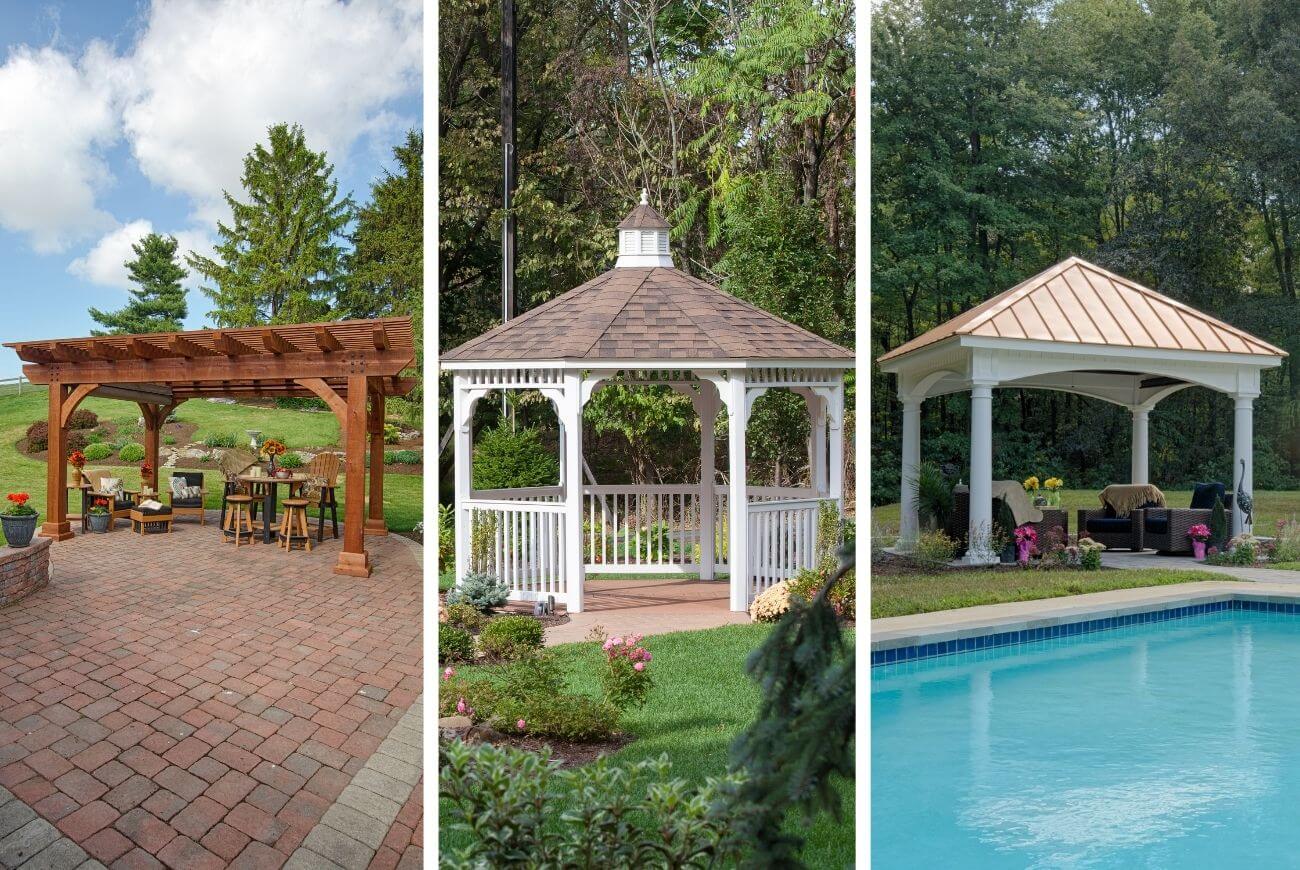 Featured image for Guide to Outdoor Shade Structures: Pergola vs Gazebo vs Pavilion