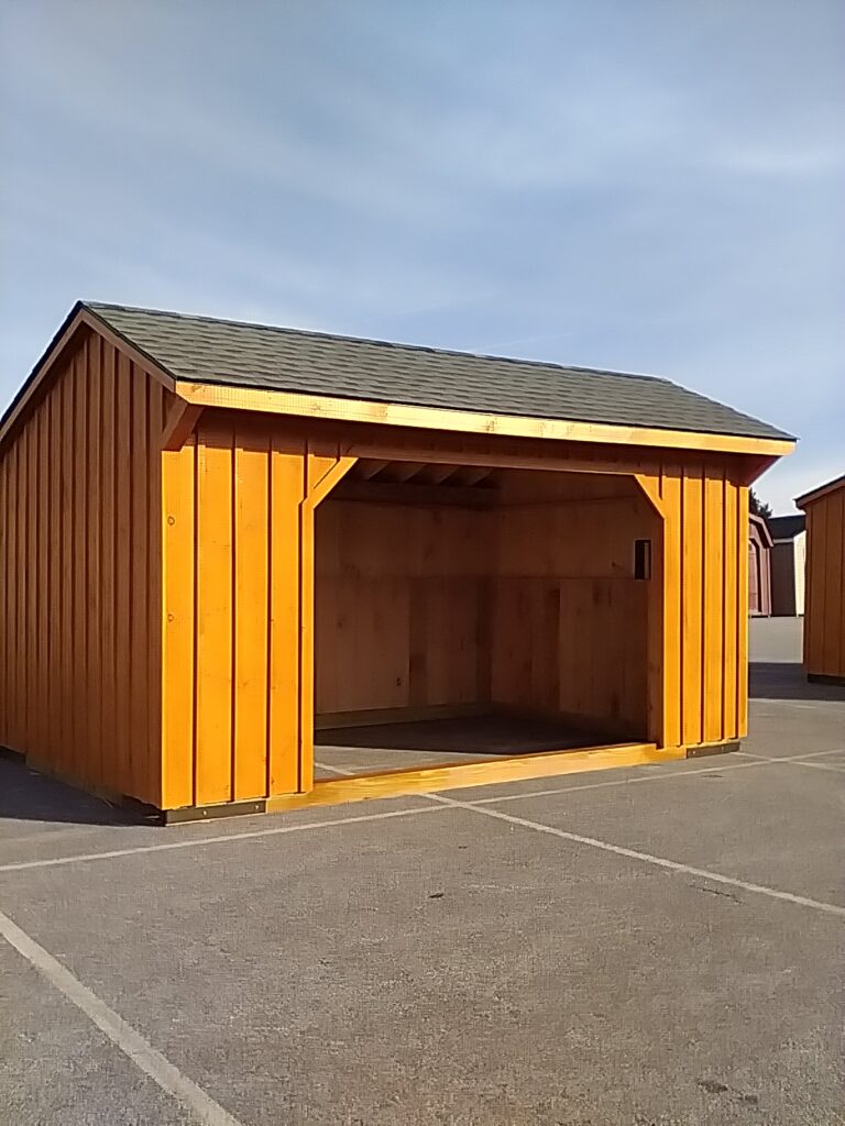 10x16 Run In in stock shed