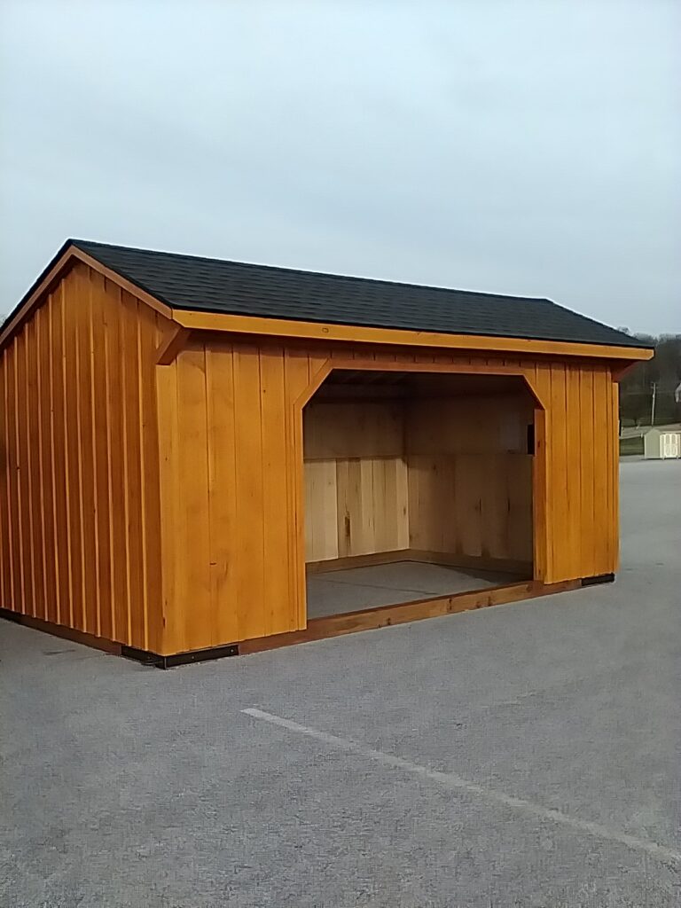 10x18 Run In in stock shed