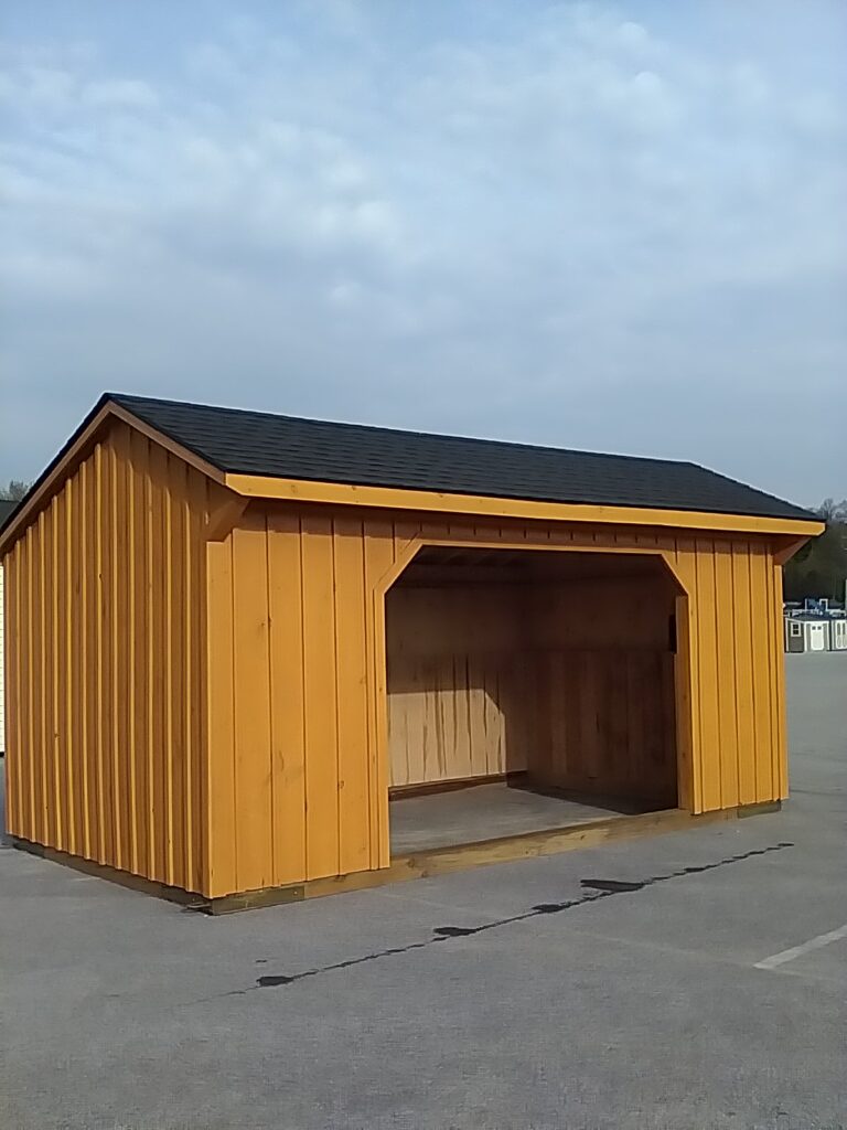 10x18 Run In in stock shed