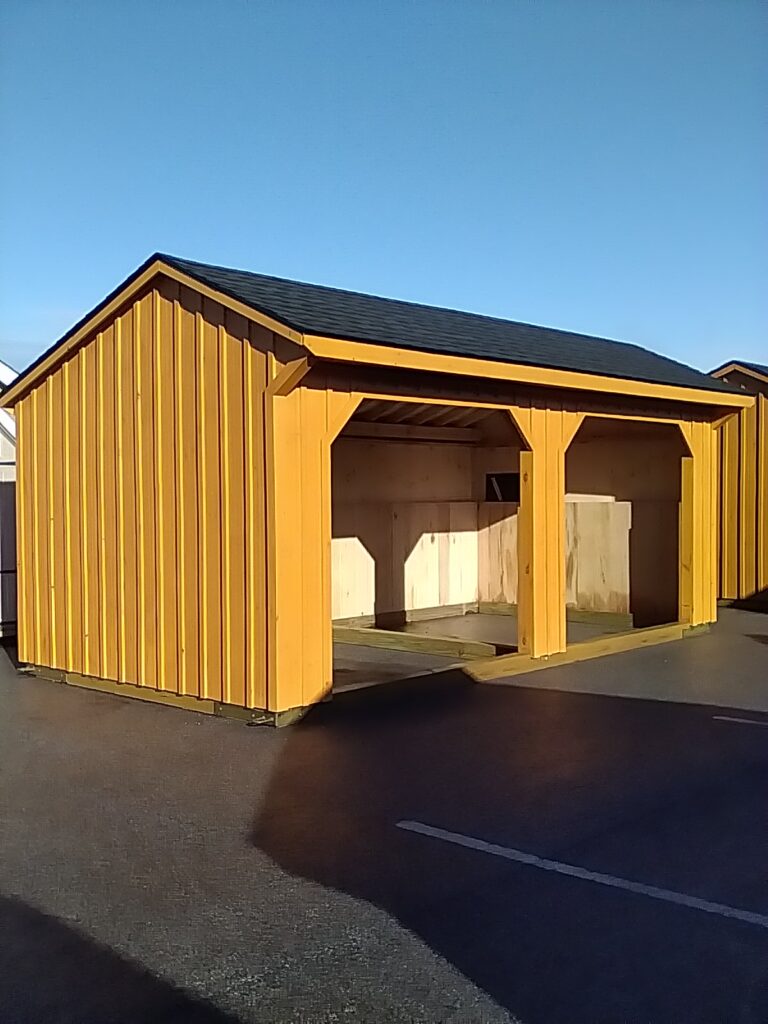 10x20 Run In in stock shed